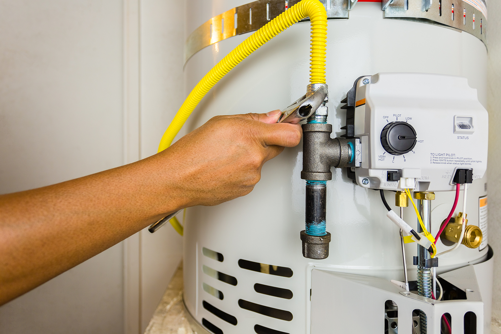 how high off the ground should a gas water heater be installed
